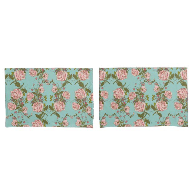 Soft Floral Pillowcase (Front-Set)