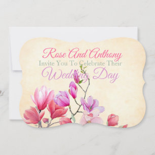 Soft Floral Wedding Invitation