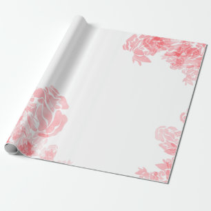 Soft floral wrapping paper