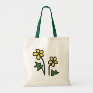 Soft flower tote bag