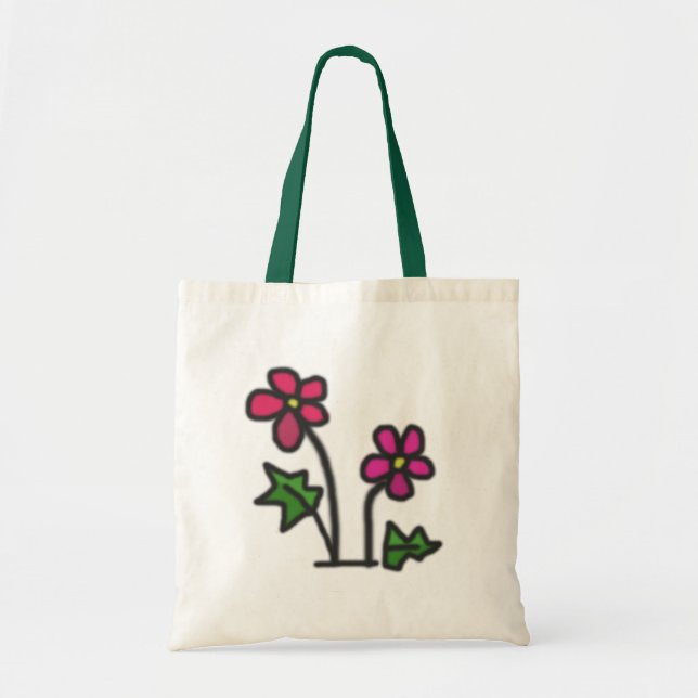 Soft flower tote bag (Front)