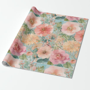 soft flower  wrapping paper