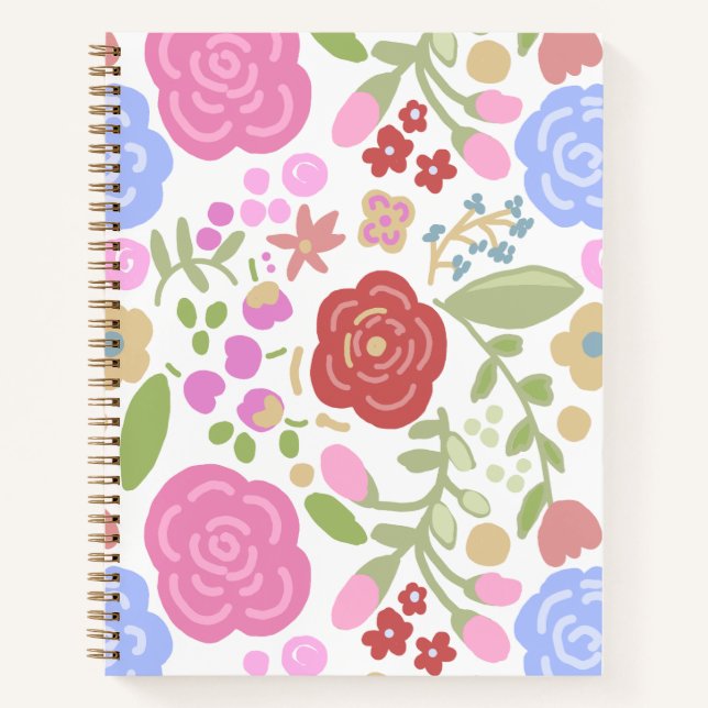 Soft Flowers Notebook (Front)