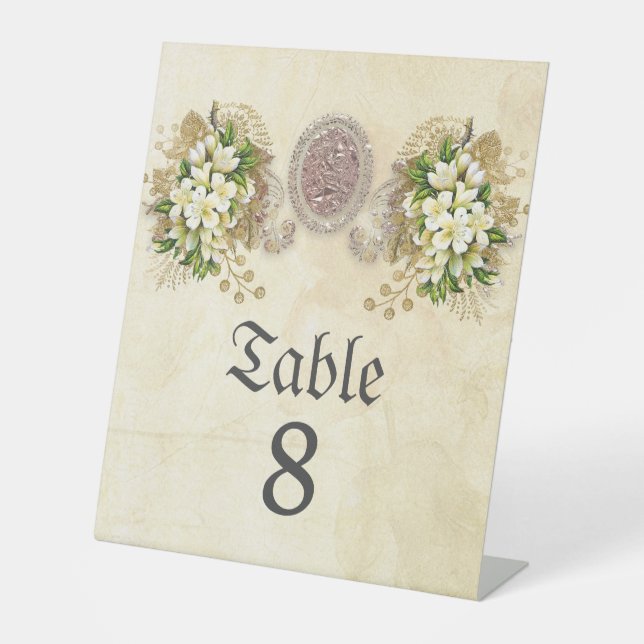 Soft flowers pedestal sign (Front)