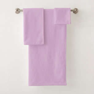 Soft French Lilac Solid Colour Bath Towel Set