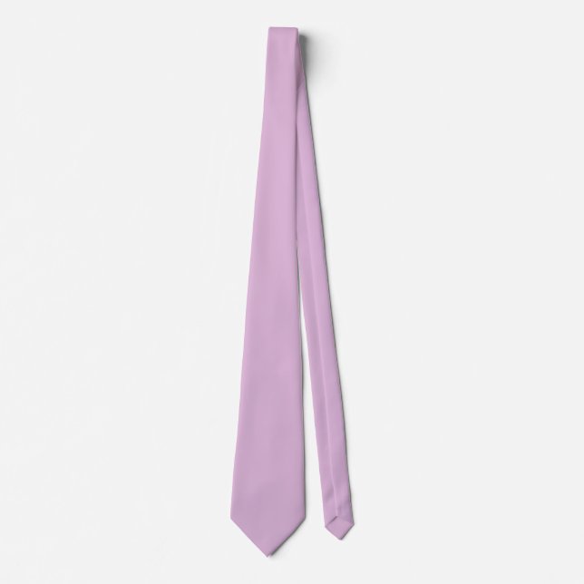 Soft French Lilac Solid Colour Tie (Front)