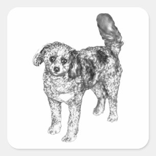 Soft Fur Dog Shares Bright Festive Sticker Cheer