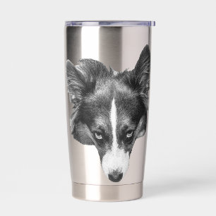 soft gaze corgi calm insulated tumbler