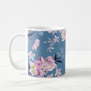 Soft gentle and delicate Blooming garden floral wi Coffee Mug