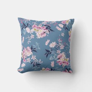 Soft gentle and delicate Blooming garden floral wi Cushion