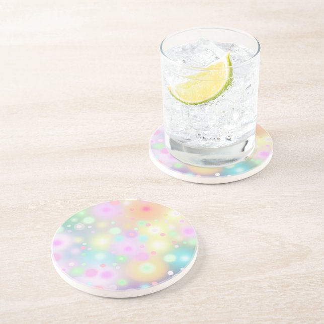 Soft Gentle Energy Circles Coaster (Side)