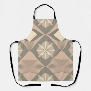 Soft Geometric Apron - Stylish Repeating Design