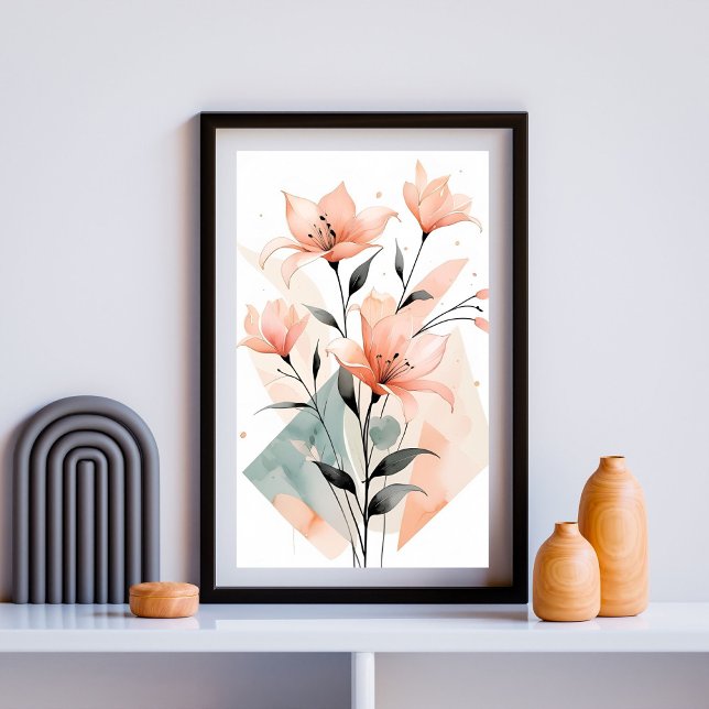 Soft Geometric Blossom Poster (Creator Uploaded)
