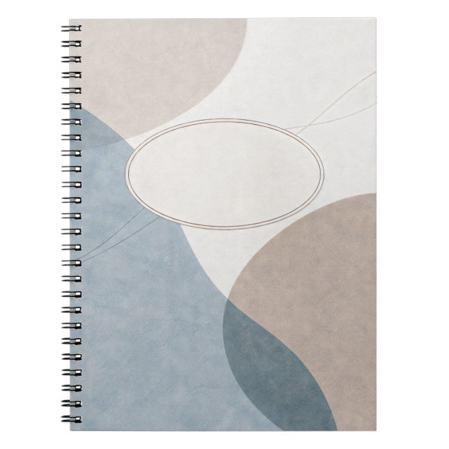 Soft Geometry — Customisable Minimalist Journal (Front)