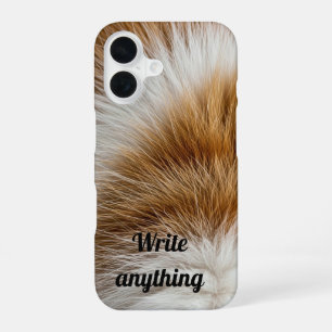 Soft Ginger Tabby Fur Texture iPhone Case
