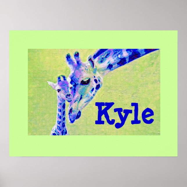 soft giraffes poster (Front)