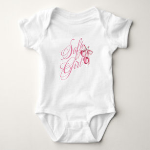 Soft Girl Pink Bow – Cute Coquette Baby Bodysuit