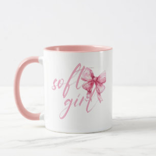 Soft Girl Pink Bow – Cute Coquette Mug