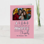 Soft Glam Hand Drawn Merry Christmas Photo Foil Holiday Card<br><div class="desc">Send festive cheer with this real foil Christmas Photo Card featuring a whimsical hand drawn “Merry Christmas” design. The elegant metallic foil shines against a bold background, paired with your favourite holiday photos for a modern yet cosy look. A stylish way to share your warmest Christmas wishes with family and...</div>