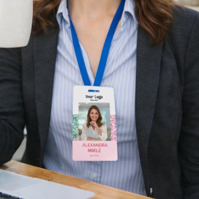 Soft Glam Pink Branding ID Badge (Creator Uploaded)