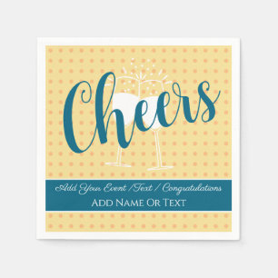 Soft Glamour - Sunshine Mist Cheers Dots Solid Napkin