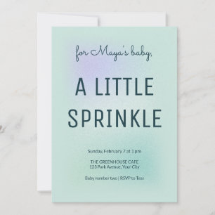 Soft Glow Little Sprinkle Baby Sprinkle Invitation