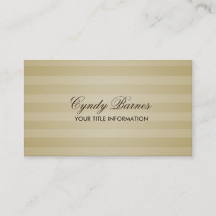 Soft Gold Stripe Business Card