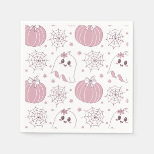 Soft Goth Pastel Halloween Pattern Napkin