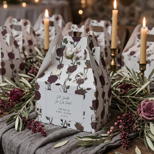 Soft Gothic Light Grey Wedding Favour Box