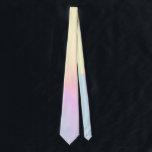 Soft Gradient Ombre Pink Yellow Pastel Aesthetic  Tie<br><div class="desc">Beautiful digital watercolor pink purple peach yellow blue muted gradient ombre design. Gradient gift. Personalised Gradient gifts. Preppy gradient ombre tie for him.</div>