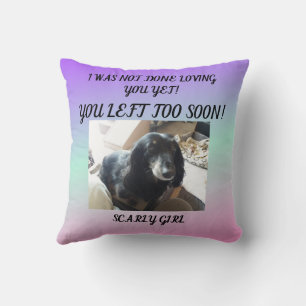 Soft Gradient Tribute With Photo & Loving Message Cushion