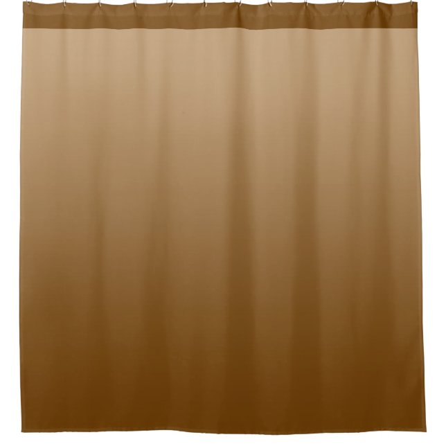 Soft Gradients Colours - brown + your ideas Shower Curtain (Front)