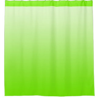 Soft Gradients Colours - neon green + your ideas Shower Curtain