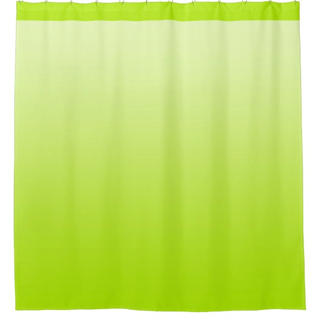 Soft Gradients Colours - spring green + your ideas Shower Curtain (Front)