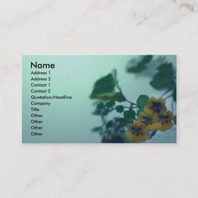 Soft Green Business Card (Front)