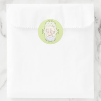 Soft Green Classic Round Sticker