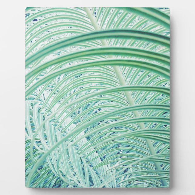 Soft Green Plant Palm Leaf Plaque (Front)