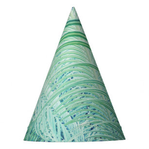 Soft Green Plant Palm Leaves Paper Hat