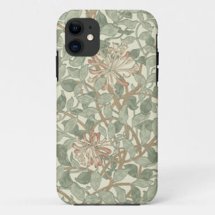Soft Green Vintage William Morris Honeysuckle iPhone 11 Case