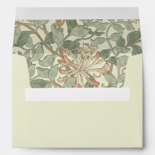 Soft Green Vintage William Morris Honeysuckle Envelope