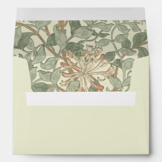 Soft Green Vintage William Morris Honeysuckle Envelope