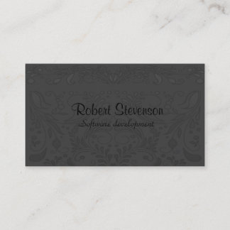 Soft Grey Business Cards