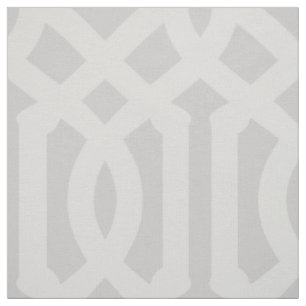 Soft Grey Trellis Large Scale Fabric