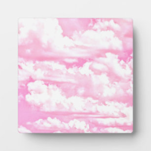 Soft Happy Rose Clouds Decor Plaque