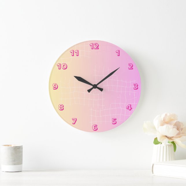 Soft Harmony Abstract Wall Clock (Home)