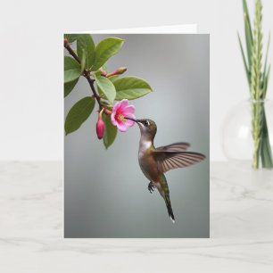 Soft Haze Bird Photo Card