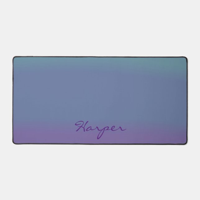  Soft Hazy Pretty Colourful Girls Desk Mat (Front)