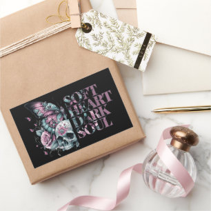 Soft Heart Dark Soul Pastel Goth Rectangular Sticker