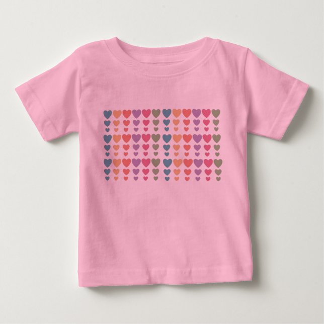 Soft Hearts Baby T-Shirt (Front)