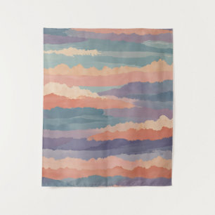 Soft Horizon Waves Tapestry